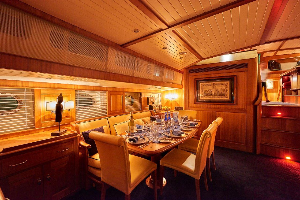 Aboard ANAMCARA a ft (31.1m) luxury sailing yacht , built by JONGERT in 2000