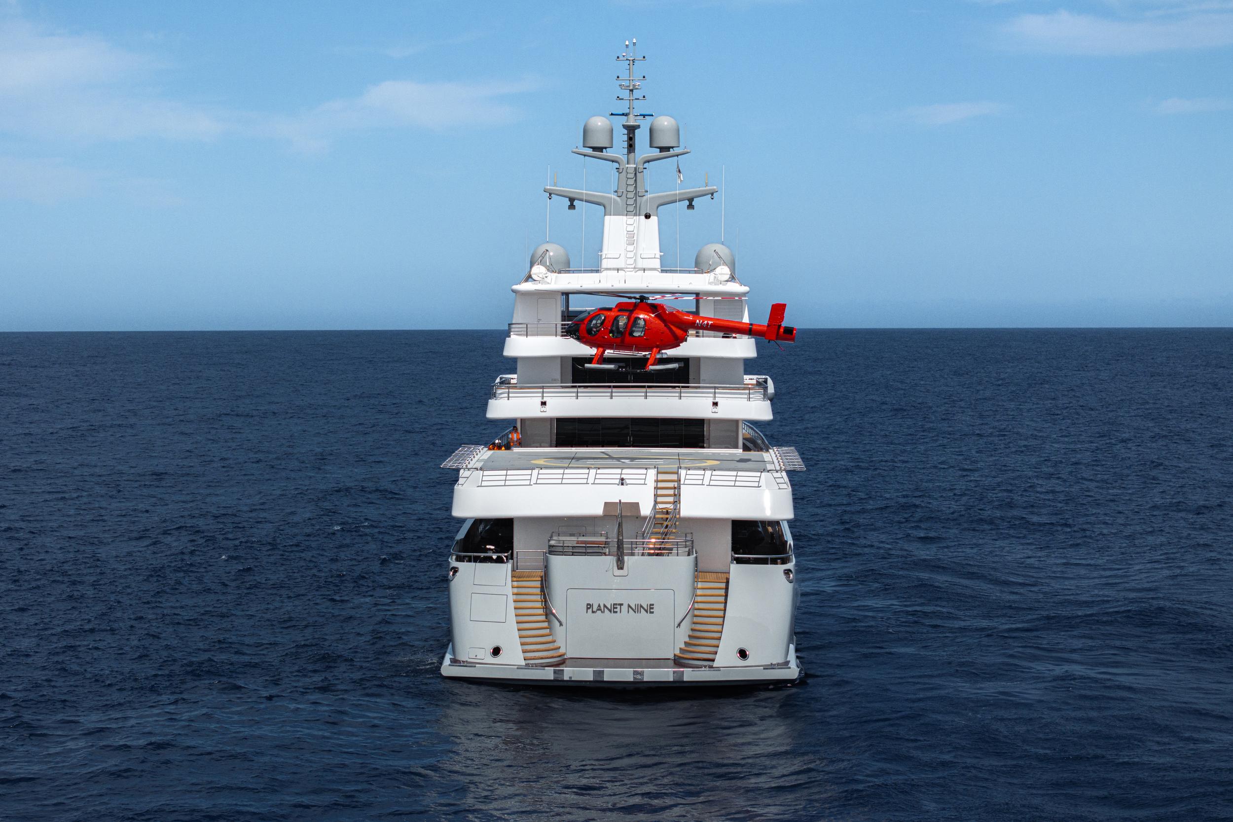 On board PLANET NINE motor yacht for Sale & Charter with Fraser Yachts, built by ADMIRAL YACHTS 73.2 meters long