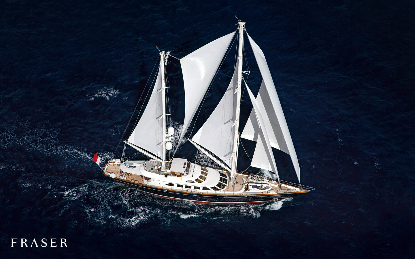 Aboard ELLEN a 132ft (40.41m) luxury sailing yacht for Sale & Charter available with Fraser Yachts, built by PERINI NAVI in 2001