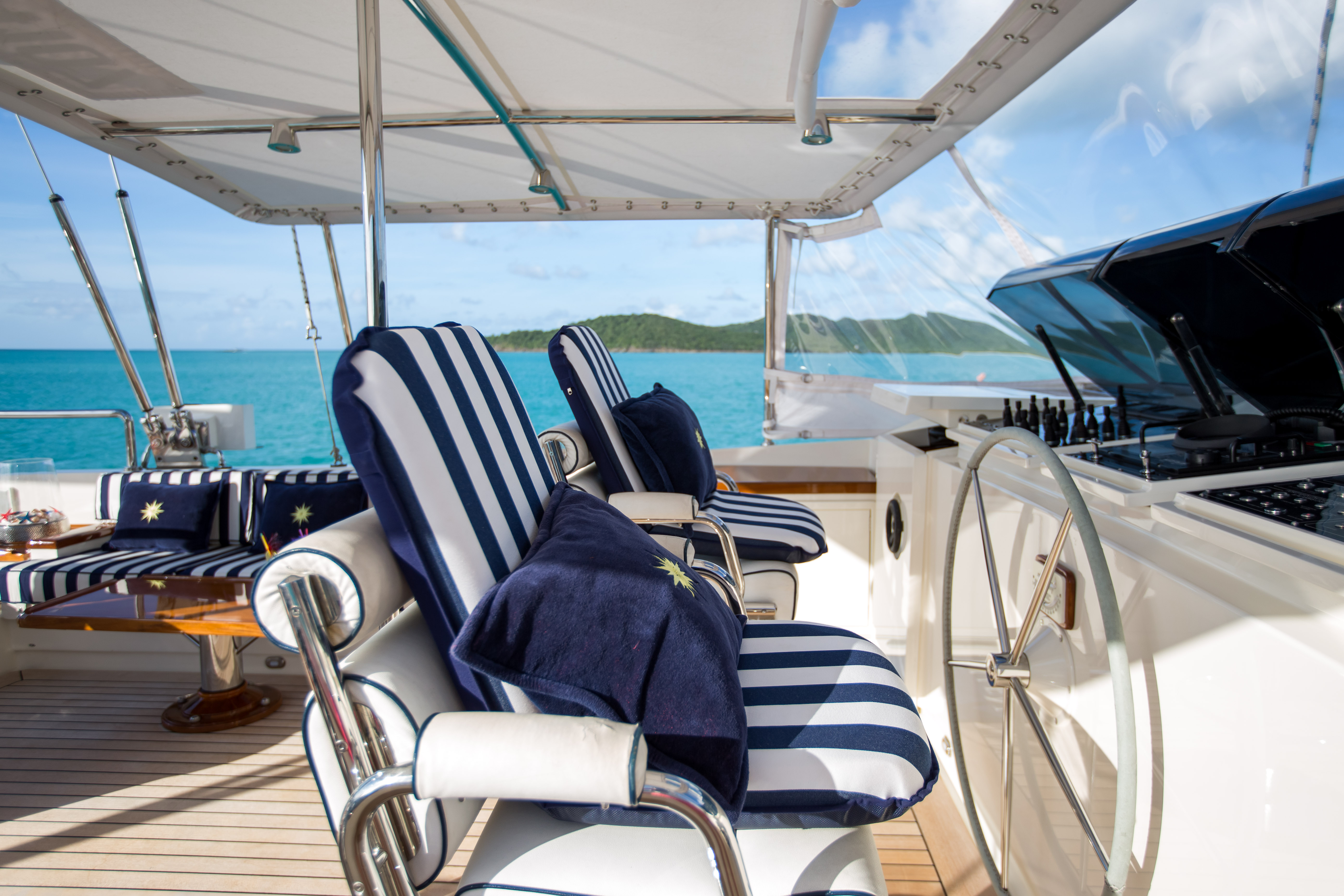 Aboard ELLEN a 132ft (40.41m) luxury sailing yacht for Sale & Charter available with Fraser Yachts, built by PERINI NAVI in 2001