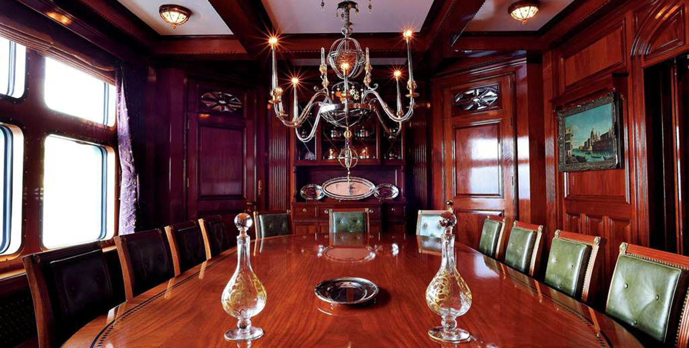 Aboard STEEL a 180ft (54.9m) luxury motor yacht , built by PENDENNIS in 2009