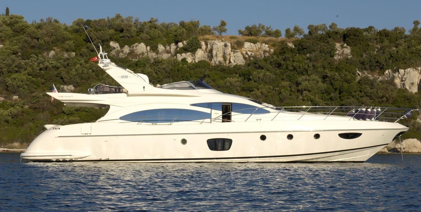 Aboard KATERINA a 70ft (21.59m) luxury motor yacht , built by AZIMUT in 2009