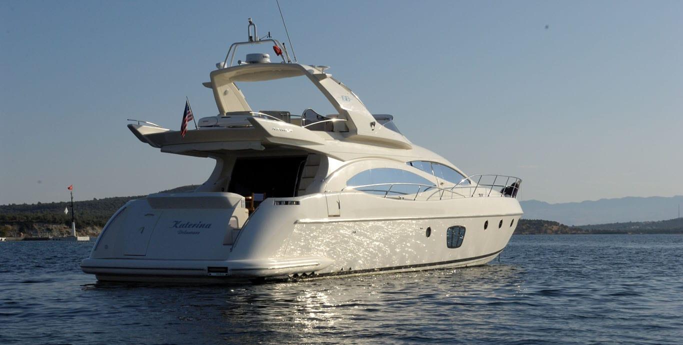 Aboard KATERINA a 70ft (21.59m) luxury motor yacht , built by AZIMUT in 2009