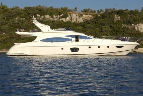 Aboard KATERINA a 70ft (21.59m) luxury motor yacht , built by AZIMUT in 2009