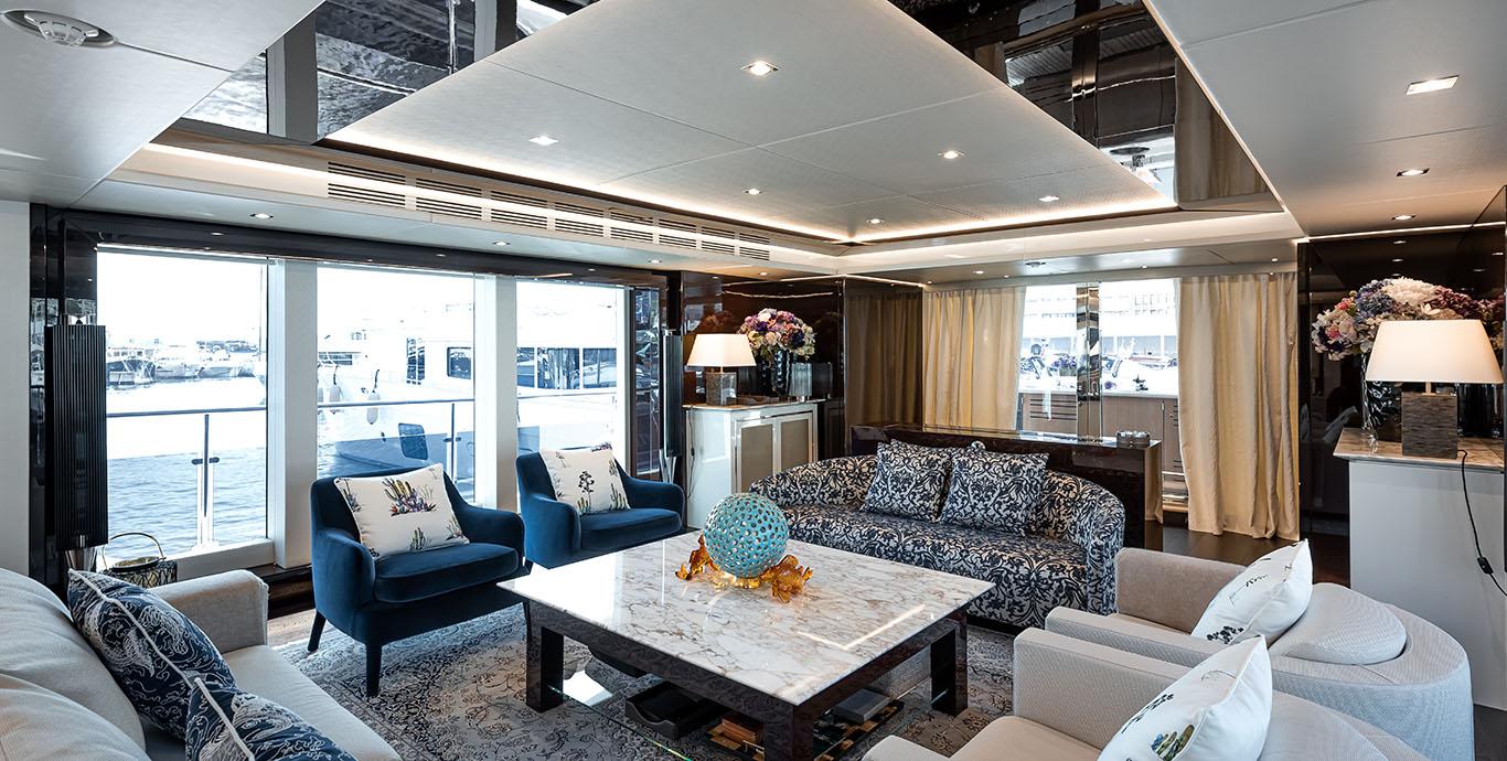 Aboard SURVIVOR 2 a 115ft (35.2m) luxury motor yacht , built by SUNSEEKER in 2017