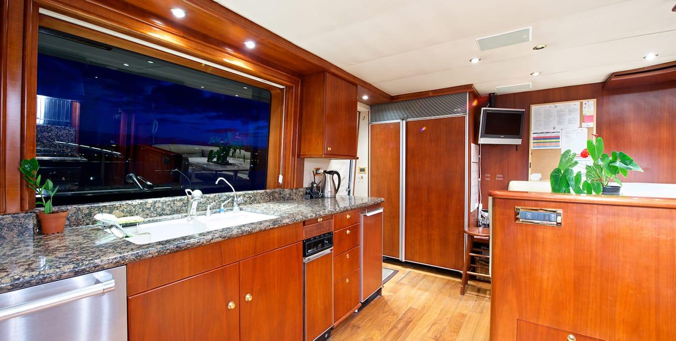 Aboard FAN-SEA a 115ft (35.05m) luxury motor yacht , built by WESTPORT in 1998