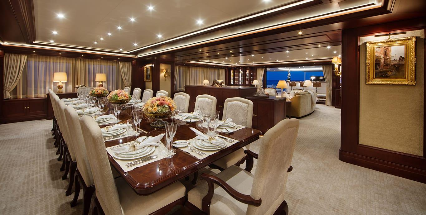 Aboard GIGIA a 278ft (85m) luxury motor yacht , built by LüRSSEN in 2017