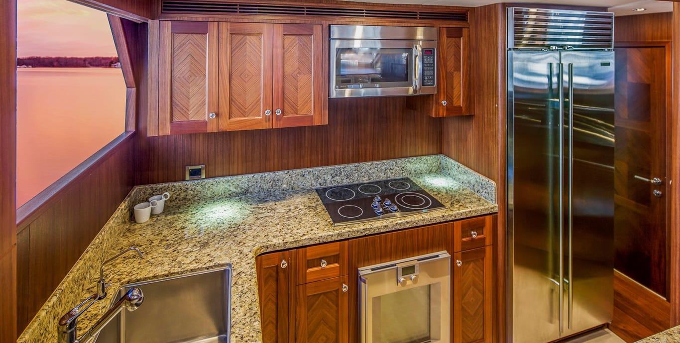 Aboard OUR TRADE 90 007 a 90ft (27.43m) luxury motor yacht , built by OCEAN ALEXANDER in 2012