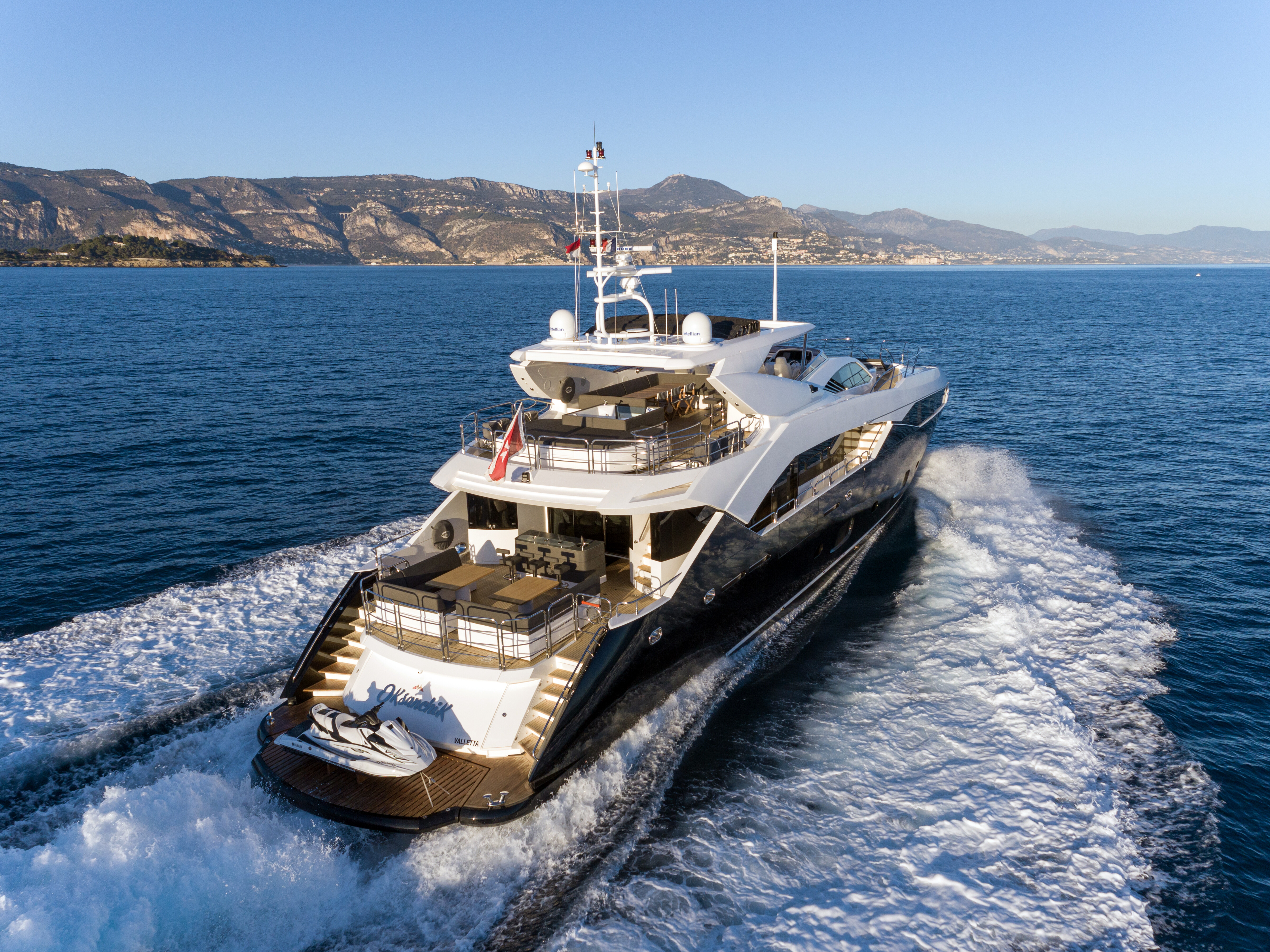Aboard OKSANCHIK a 113ft (34.52m) luxury motor yacht for Charter available with Fraser Yachts, built by SUNSEEKER in 2013