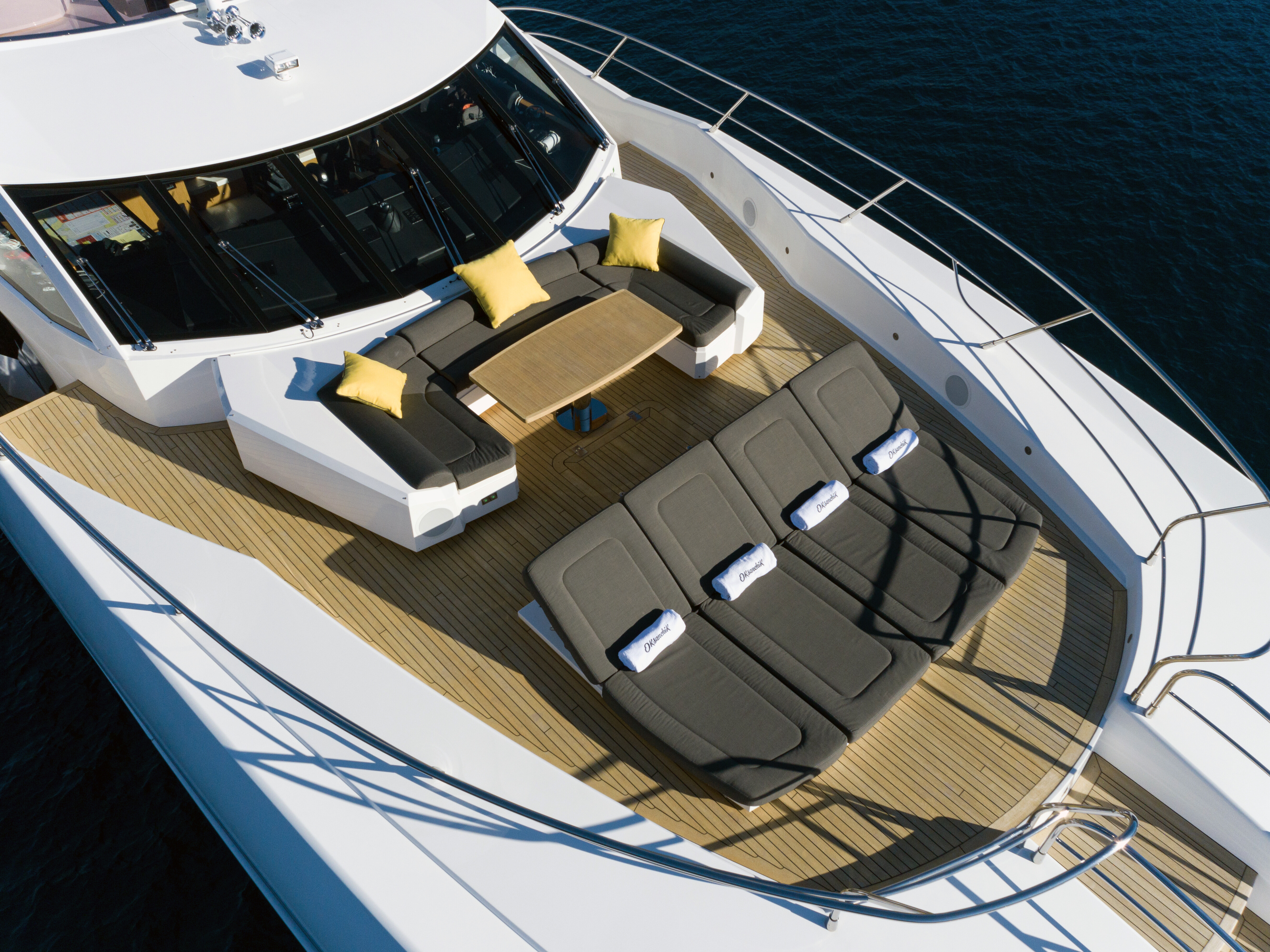 Aboard OKSANCHIK a 113ft (34.52m) luxury motor yacht for Charter available with Fraser Yachts, built by SUNSEEKER in 2013