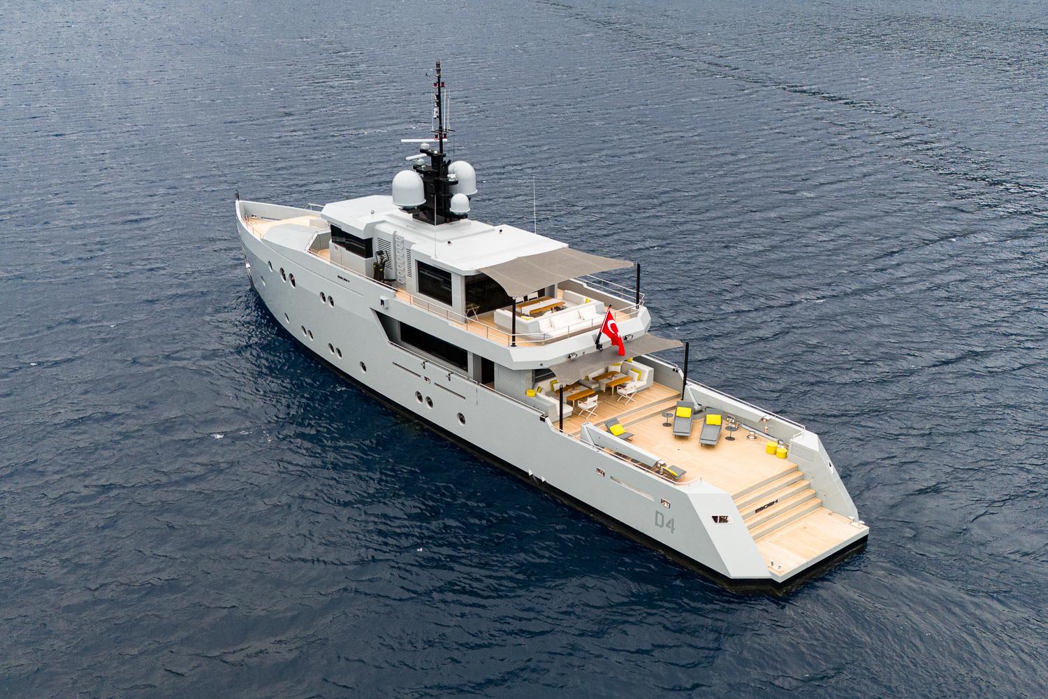 Aboard ESOSH a 128ft (39.1m) luxury motor yacht for Sale available with Fraser Yachts, built by TANSU YACHTS in 2017