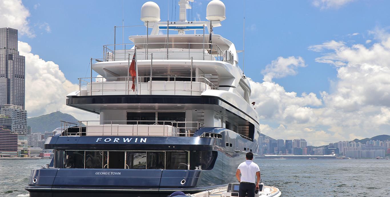 Aboard FORWIN a 150ft (46m) luxury motor yacht , built by SANLORENZO in 2013