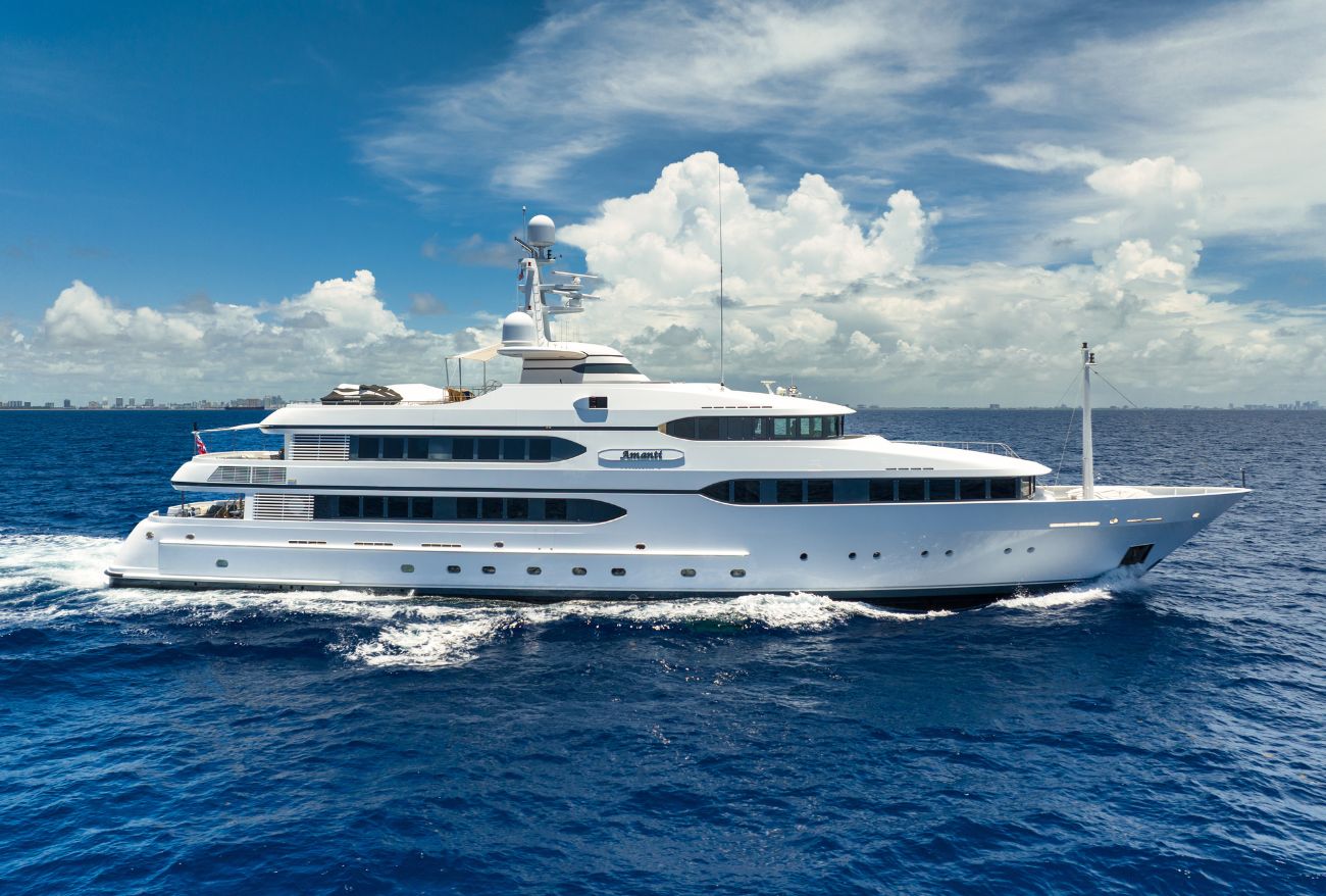 Aboard AMANTI a 169ft (51.75m) luxury motor yacht , built by FEADSHIP in 2003