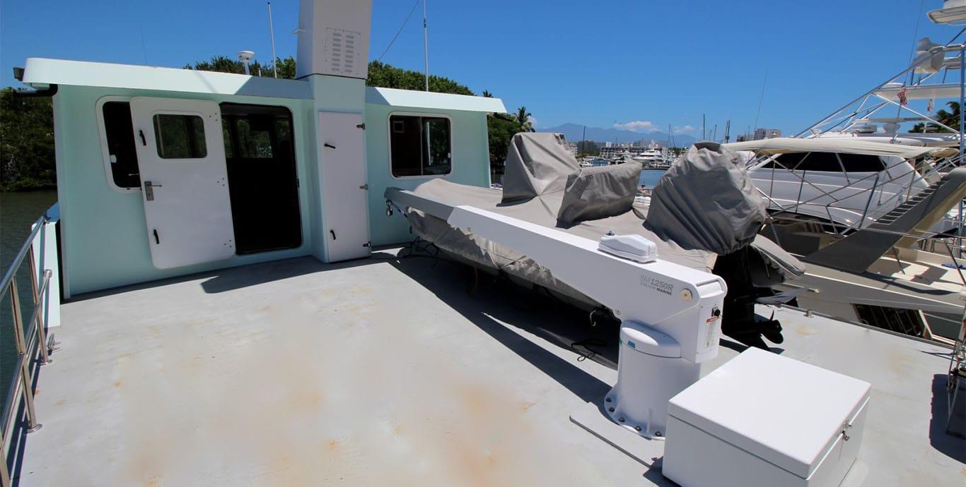 Aboard SCOUT a 59ft (18.19m) luxury motor yacht , built by METALCRAFT MARINE in 2003