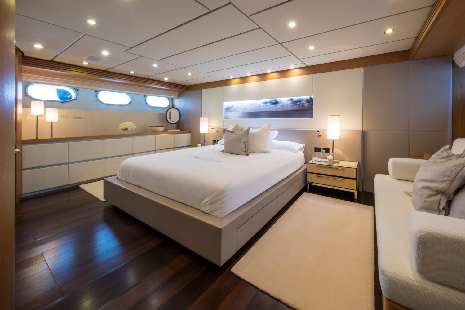 Aboard ALWAYS BELIEVE a 129ft (39.6m) luxury motor yacht for Charter available with Fraser Yachts, built by MAIORA in 2008