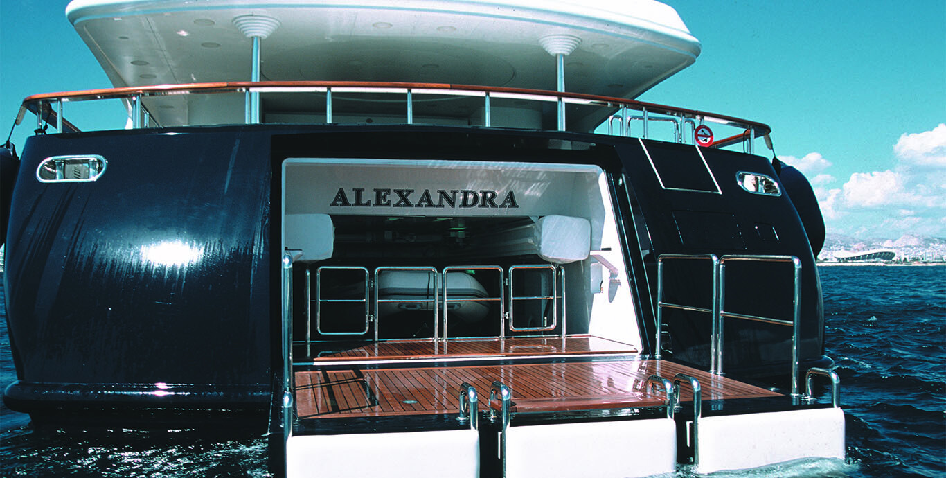 Aboard ALEXANDRA a 170ft (52m) luxury motor yacht , built by BENETTI in 2002