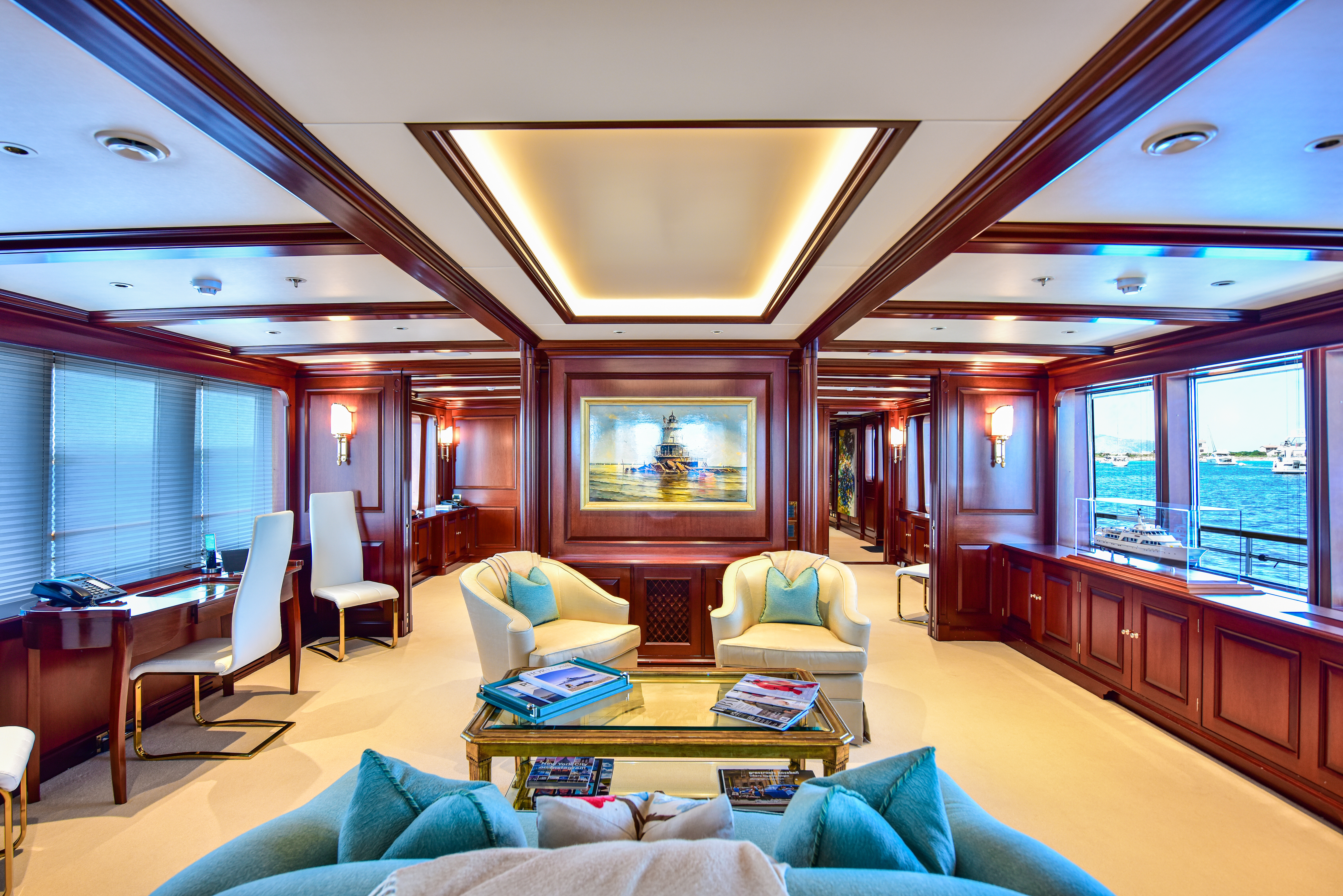Aboard BERILDA a 154ft (47.1m) luxury motor yacht for Sale & Charter available with Fraser Yachts, built by FEADSHIP in 2001