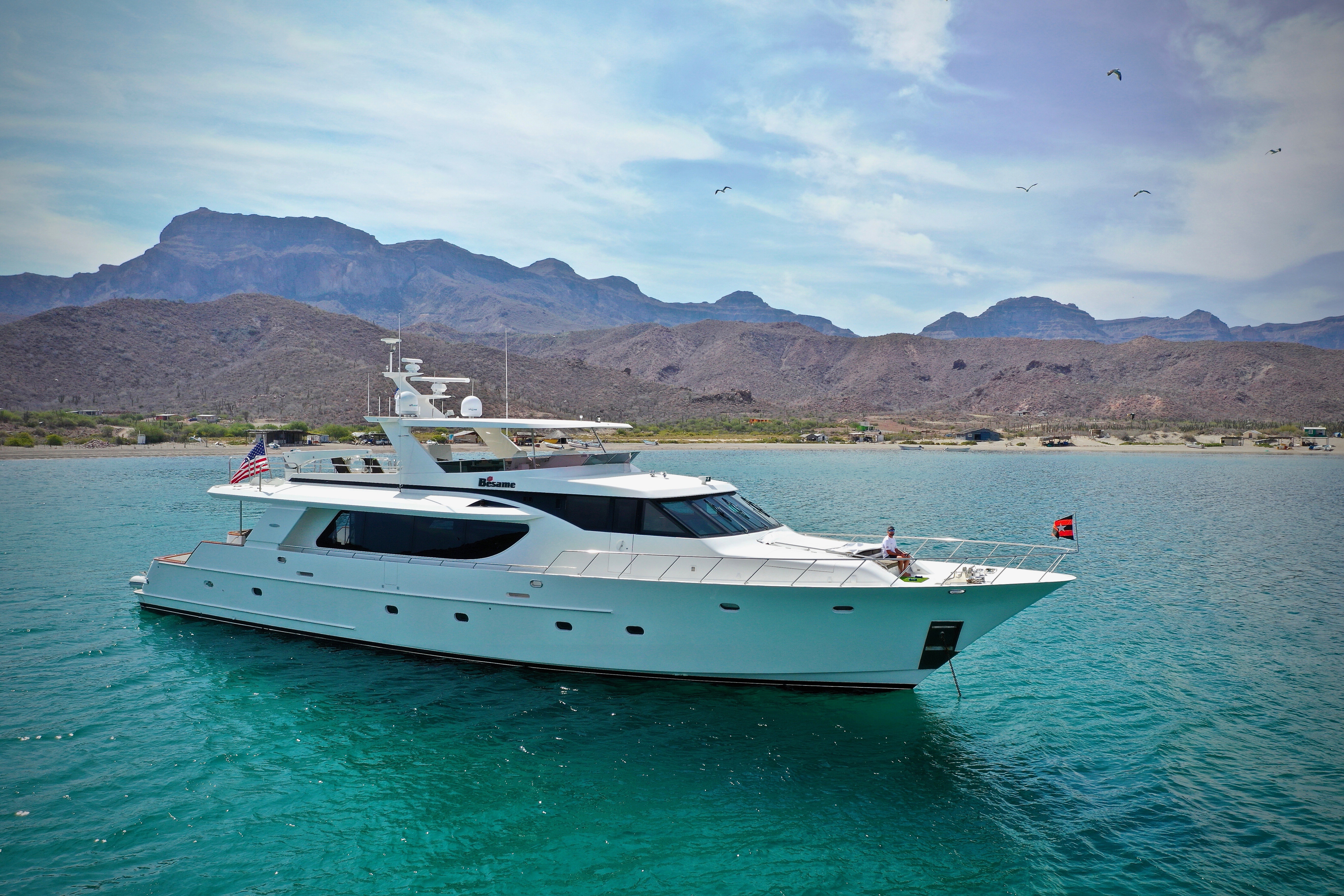 Aboard BESAME a 100ft (30.51m) luxury motor yacht for Sale available with Fraser Yachts, built by NORTHSTAR YACHTS in 2002