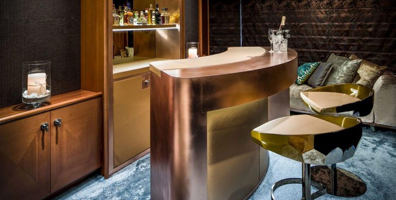 Aboard LUCKY US a 136ft (41.55m) luxury motor yacht , built by FEADSHIP in 2003