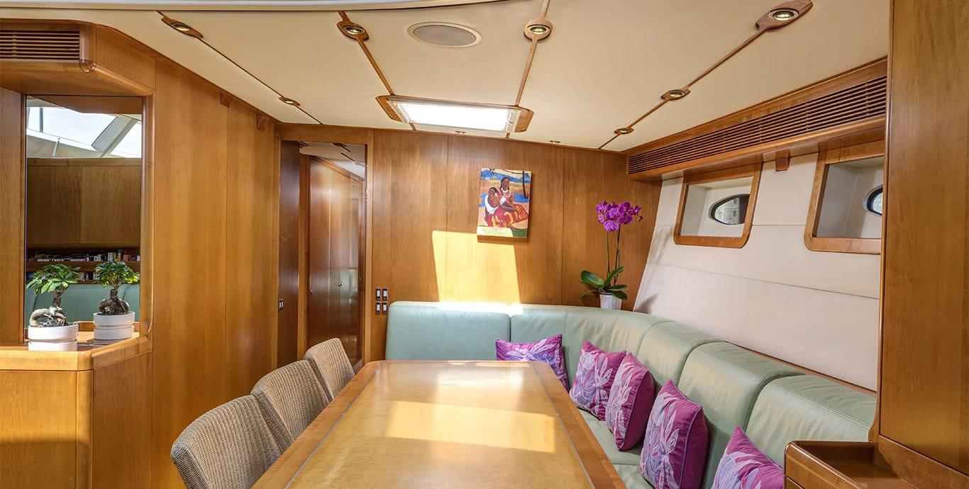 Aboard KEANIMAI a 82ft (25m) luxury sailing yacht , built by BLOEMSMA & VAN BREEMAN in 2002