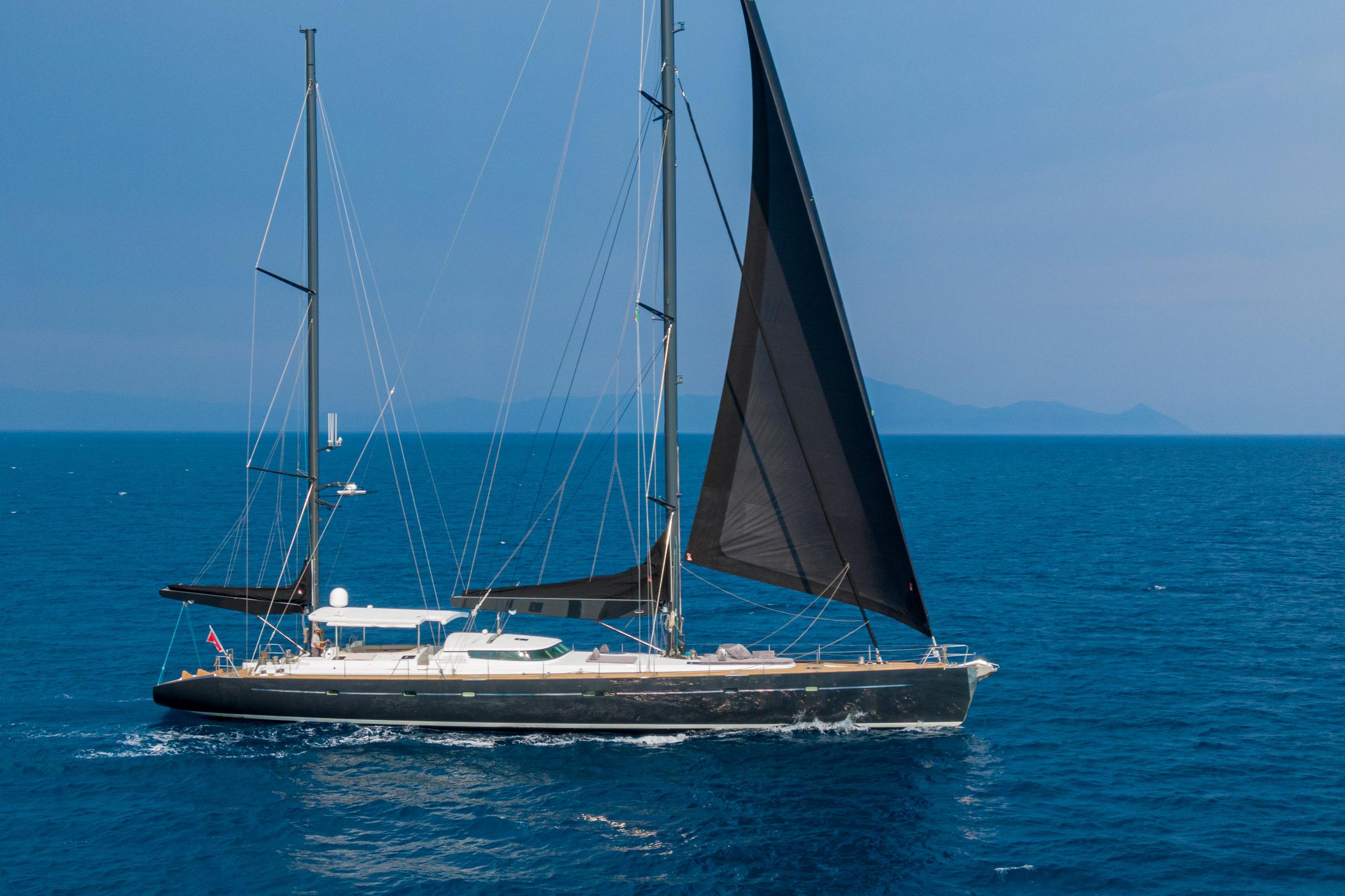 Aboard ASHLEYROSE110 a 106ft (32.6m) luxury sailing yacht for Sale & Charter available with Fraser Yachts, built by NOTIKA TEKNIK in 1998