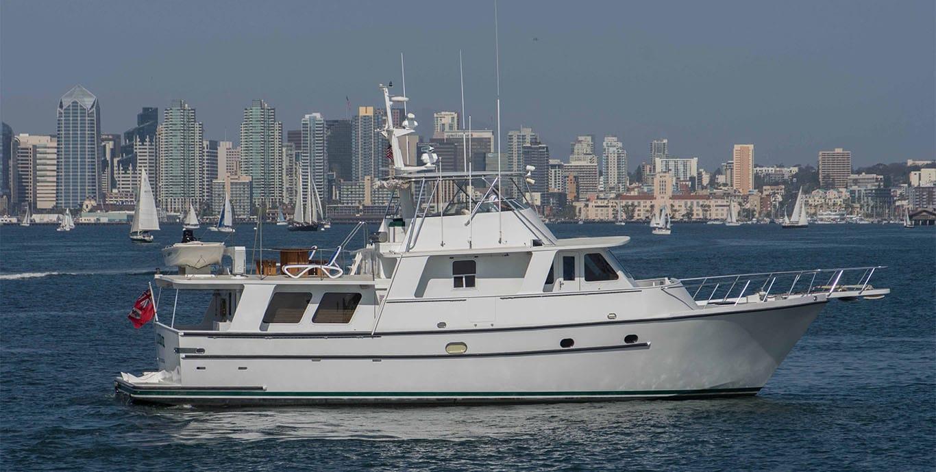 Aboard DELIA a 74ft (22.56m) luxury motor yacht , built by FORT MYERS in 1992