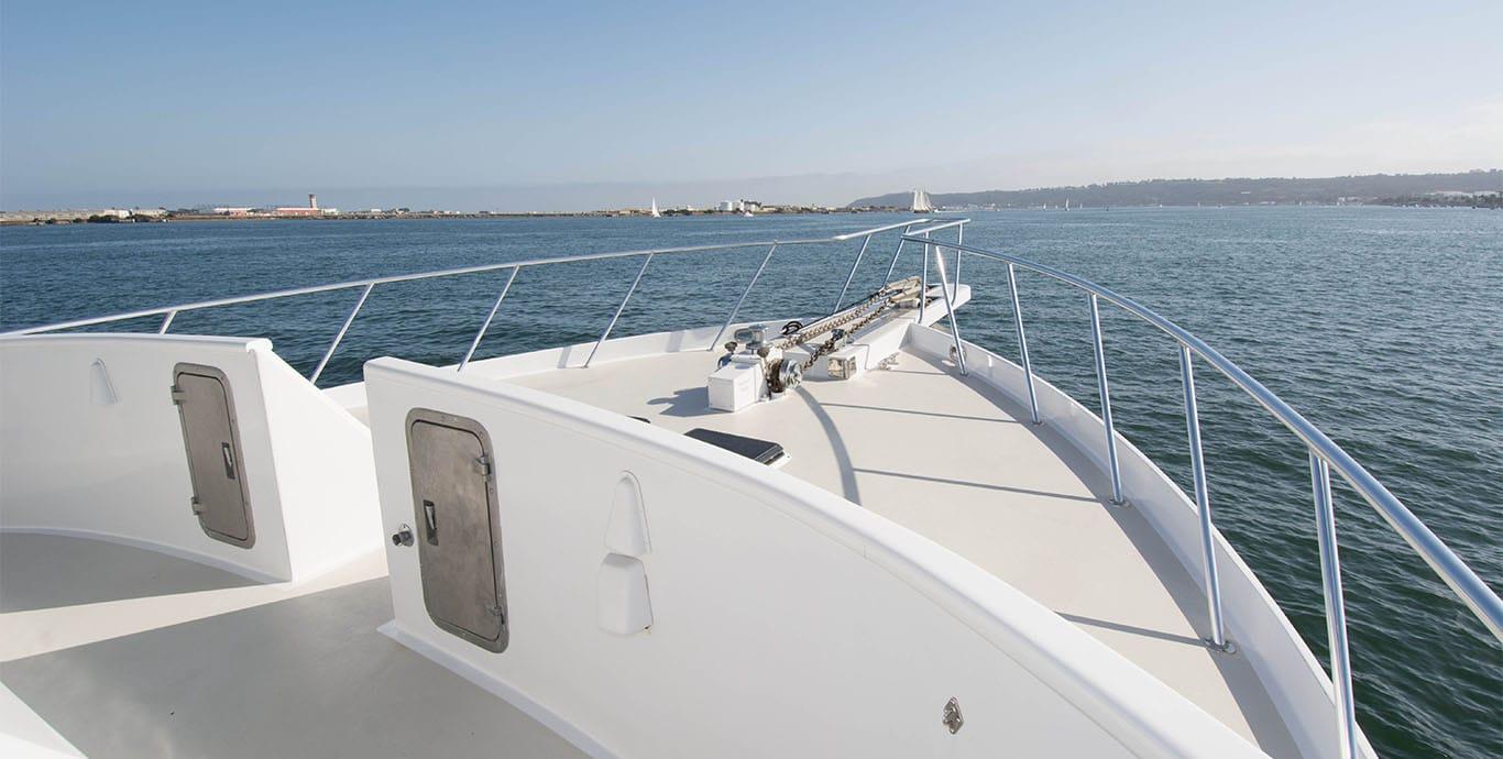 Aboard DELIA a 74ft (22.56m) luxury motor yacht , built by FORT MYERS in 1992