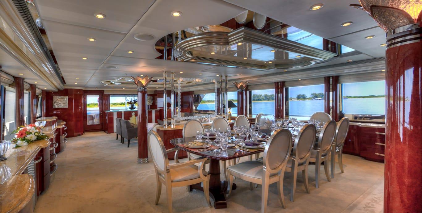 Aboard I LOVE THIS BOAT a 145ft (44.2m) luxury motor yacht , built by CHRISTENSEN in 2002