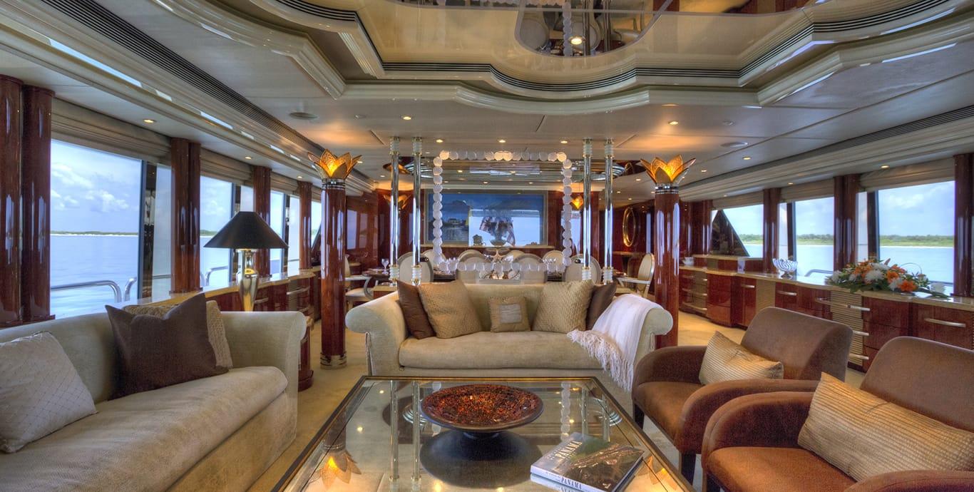Aboard I LOVE THIS BOAT a 145ft (44.2m) luxury motor yacht , built by CHRISTENSEN in 2002
