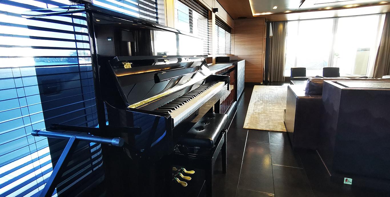 Aboard NAVIS ONE a 151ft (46.27m) luxury motor yacht , built by PINA MARINE LTD STI in 2013