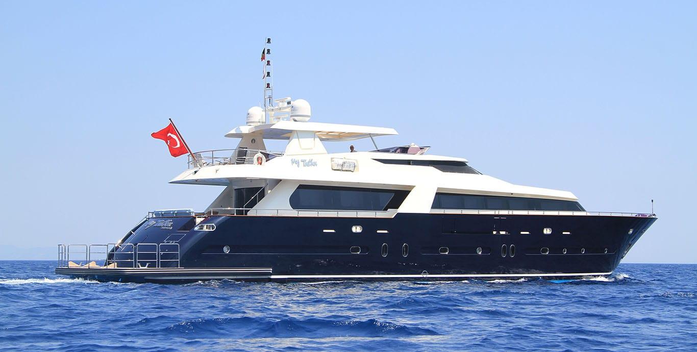 Aboard GO a 110ft (33.7m) luxury motor yacht , built by DRAGOS YACHTS in 2009