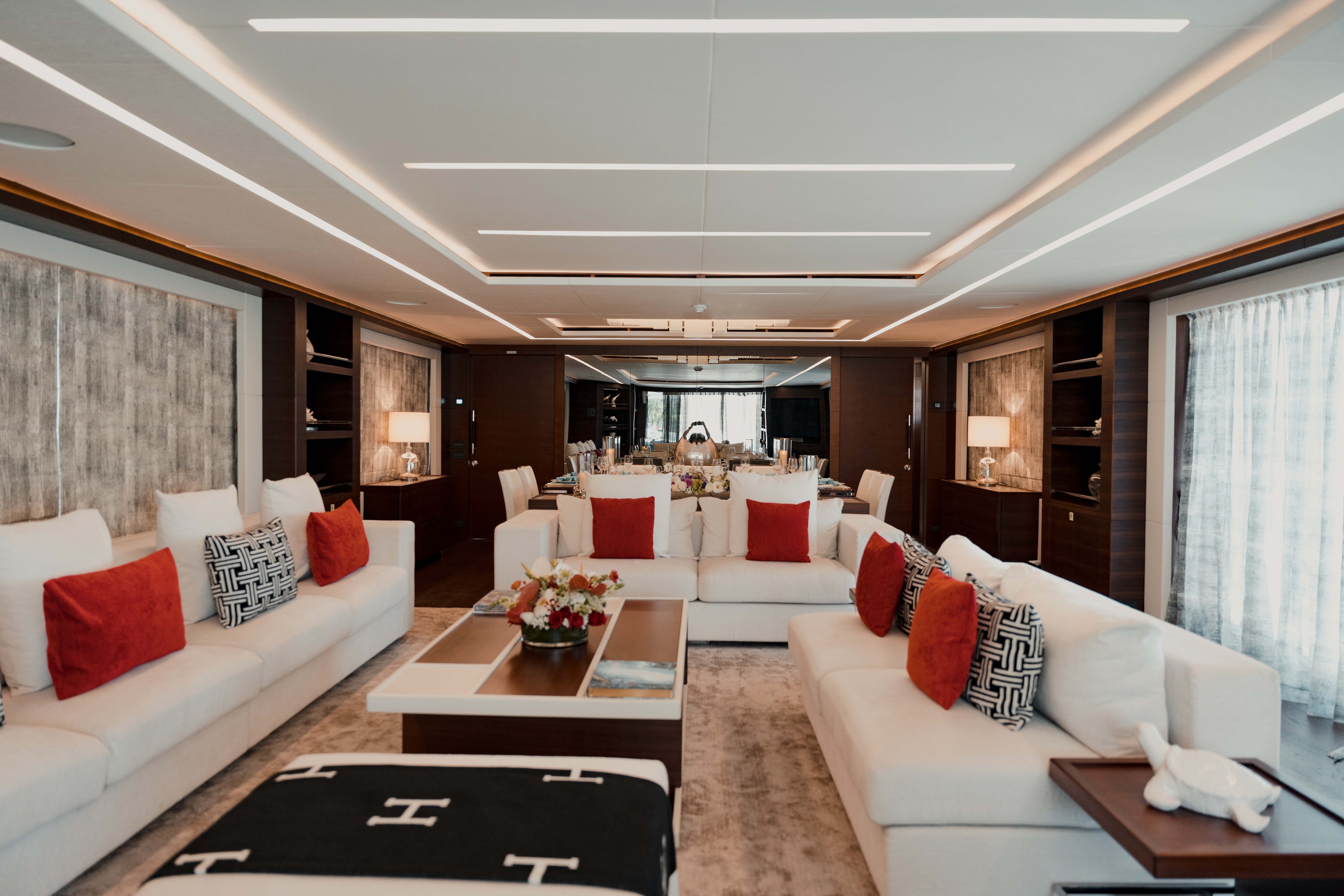 Aboard ALTAVITA a 125ft (38.25m) luxury motor yacht for Sale available with Fraser Yachts, built by GULF CRAFT in 2018