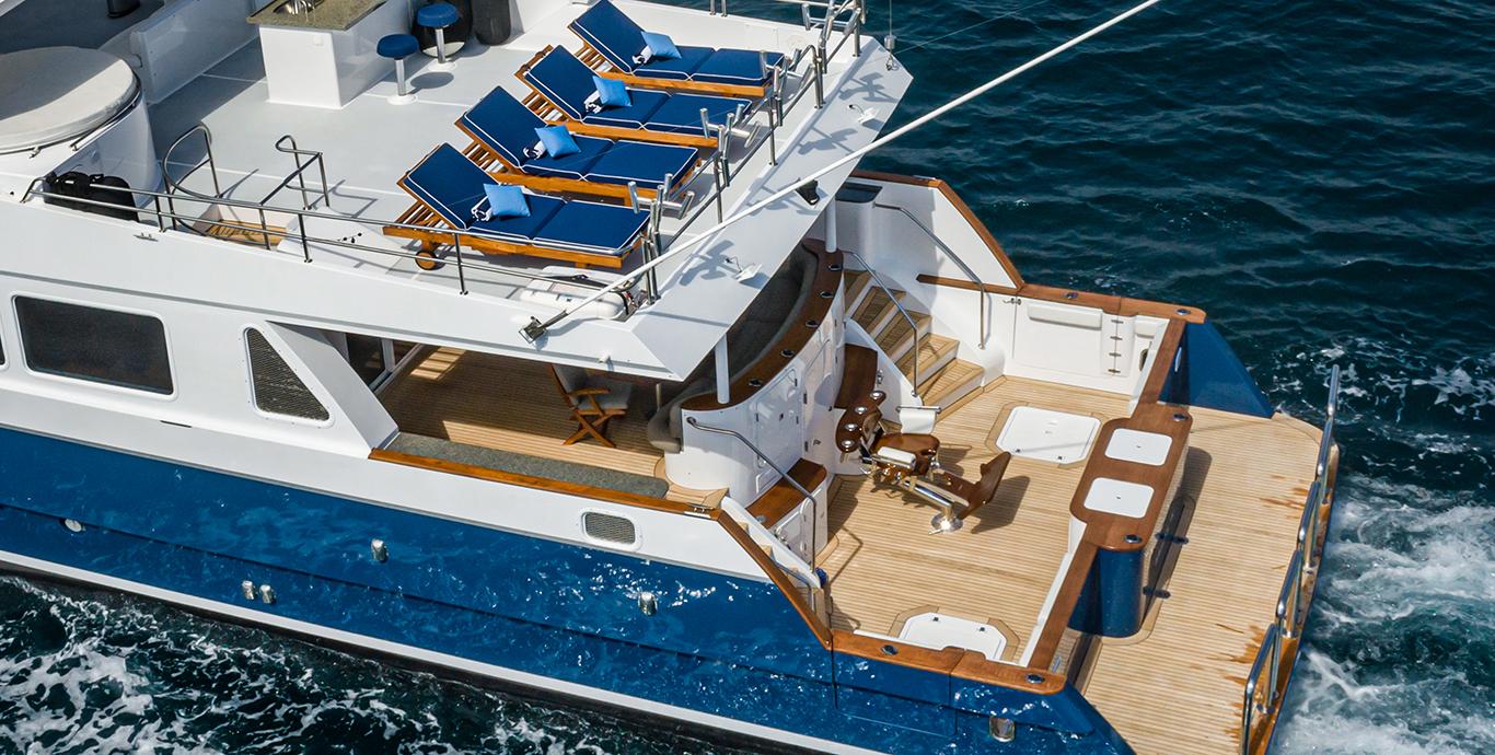 Aboard LONE WOLF a 85ft (25.91m) luxury motor yacht , built by SYLTE in 2001