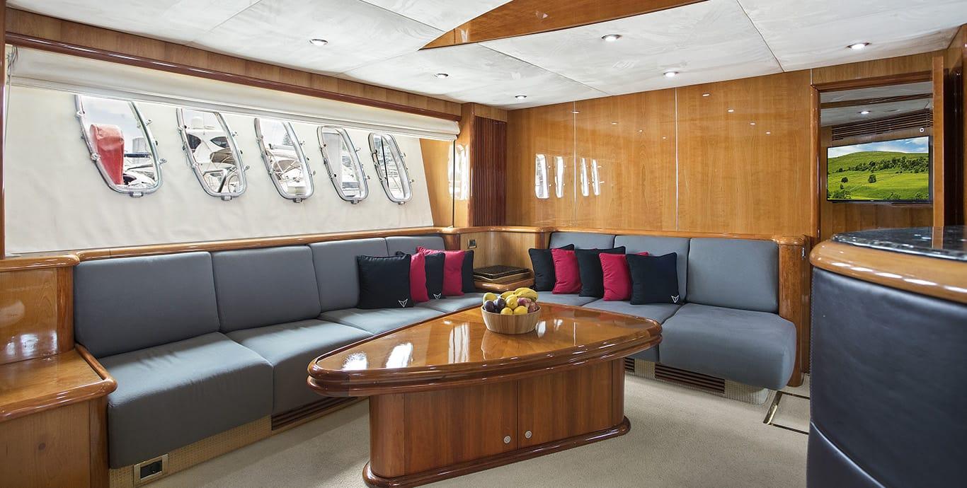 Aboard MURCIELAGO a 100ft (30.47m) luxury motor yacht , built by SUNSEEKER in 2004