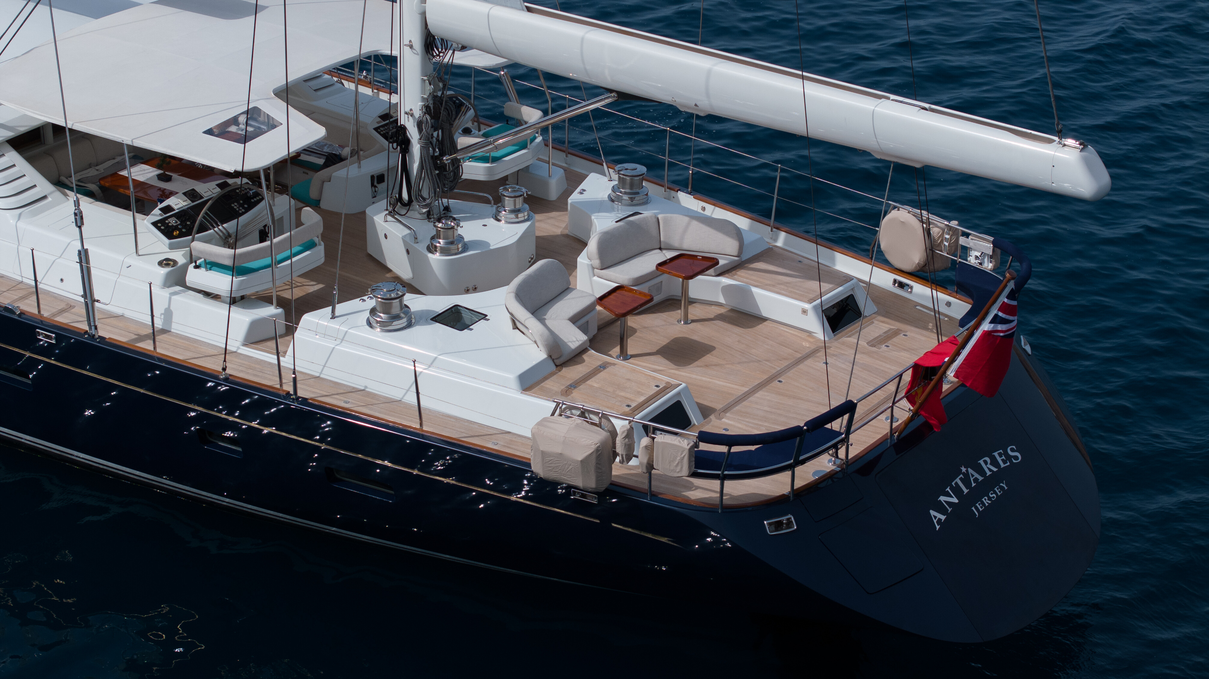 Aboard ANTARES a 131ft (40m) luxury sailing yacht for Sale available with Fraser Yachts, built by ROYAL HUISMAN in 2005