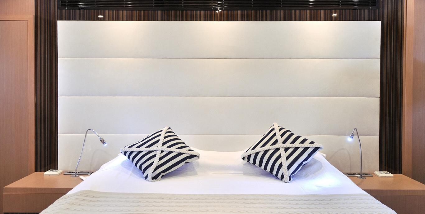 Aboard LE PIETRE a 127ft (39m) luxury sailing yacht , built by ADA YACHT WORKS in 2009