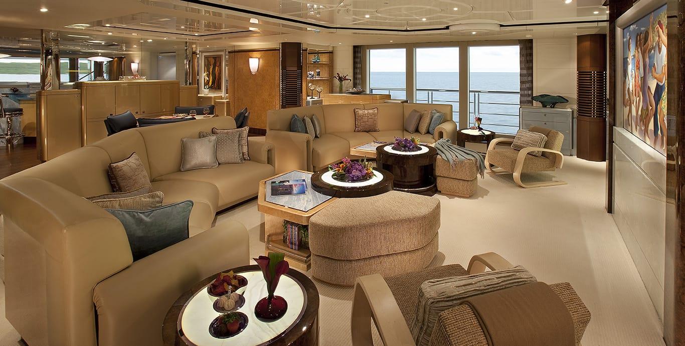 Aboard SYCARA V a 223ft (68.15m) luxury motor yacht , built by NOBISKRUG in 2010