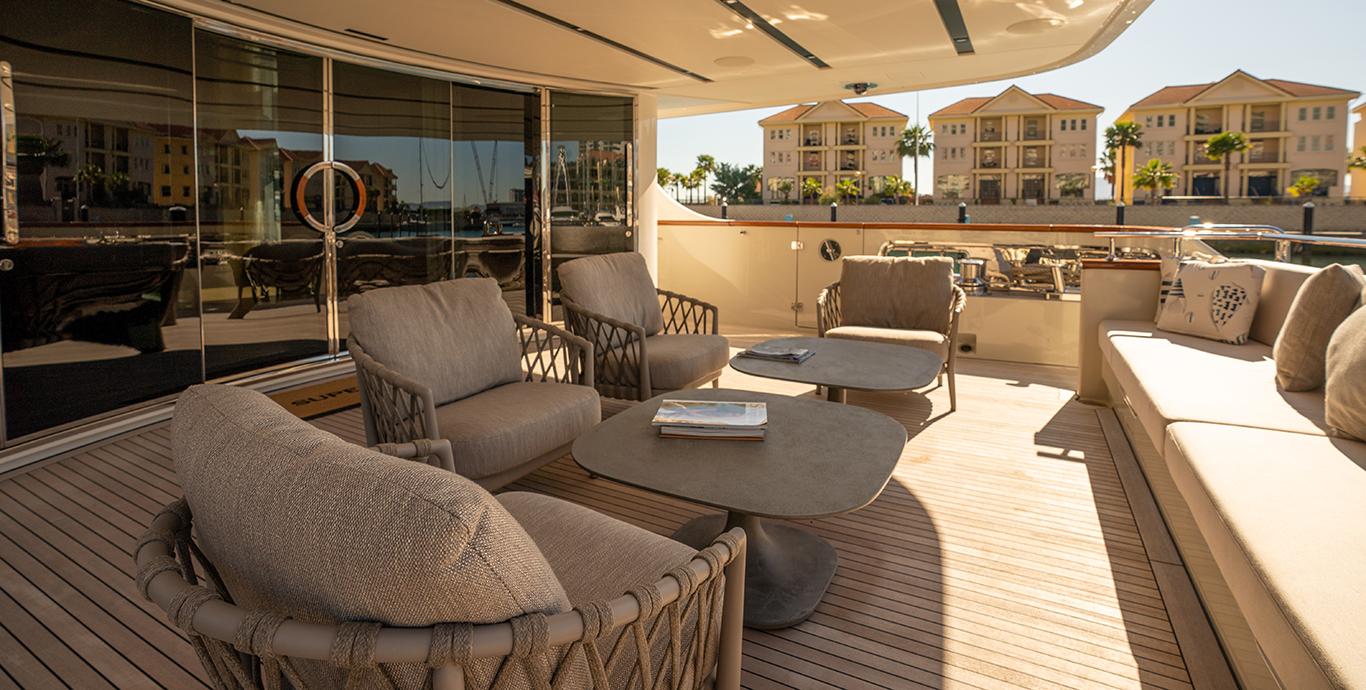 Aboard SUPERNOVA a 124ft (37.95m) luxury motor yacht , built by SANLORENZO in 2018