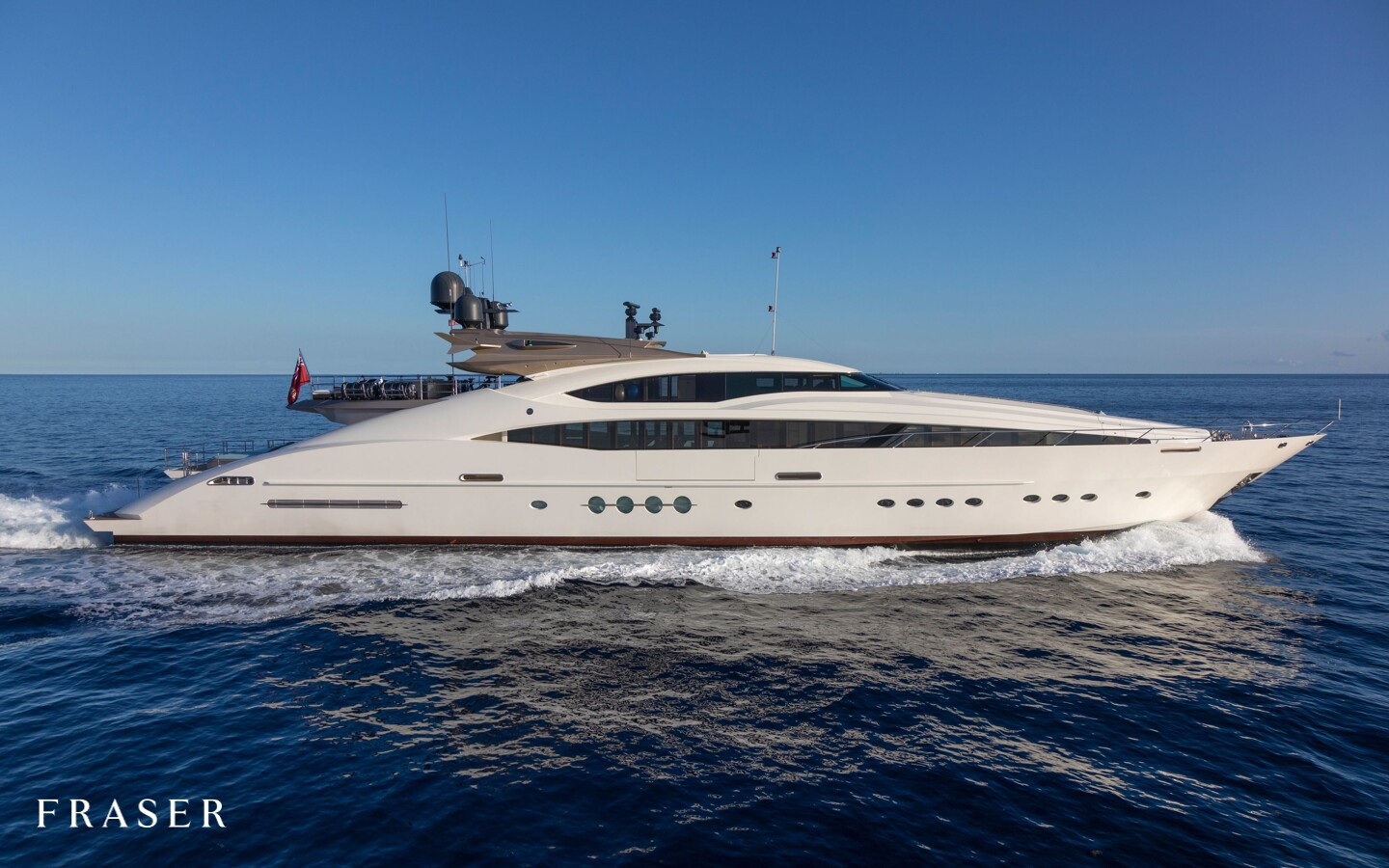 Aboard FOUR JACKS a 149ft (45.7m) luxury motor yacht for Sale available with Fraser Yachts, built by PALMER JOHNSON in 2008