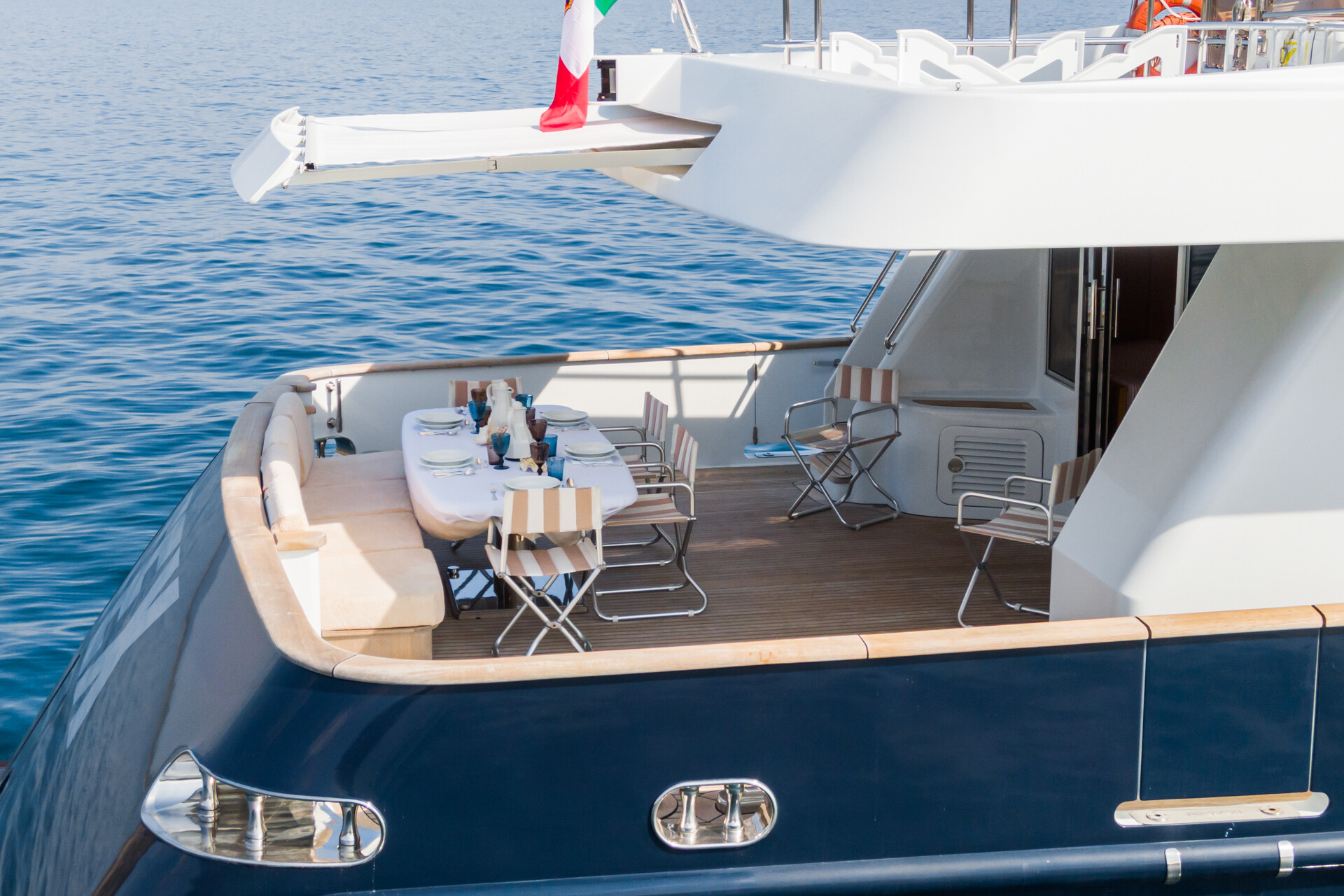 Aboard TEX a ft (28m) luxury motor yacht , built by ROSSINAVI in 2002