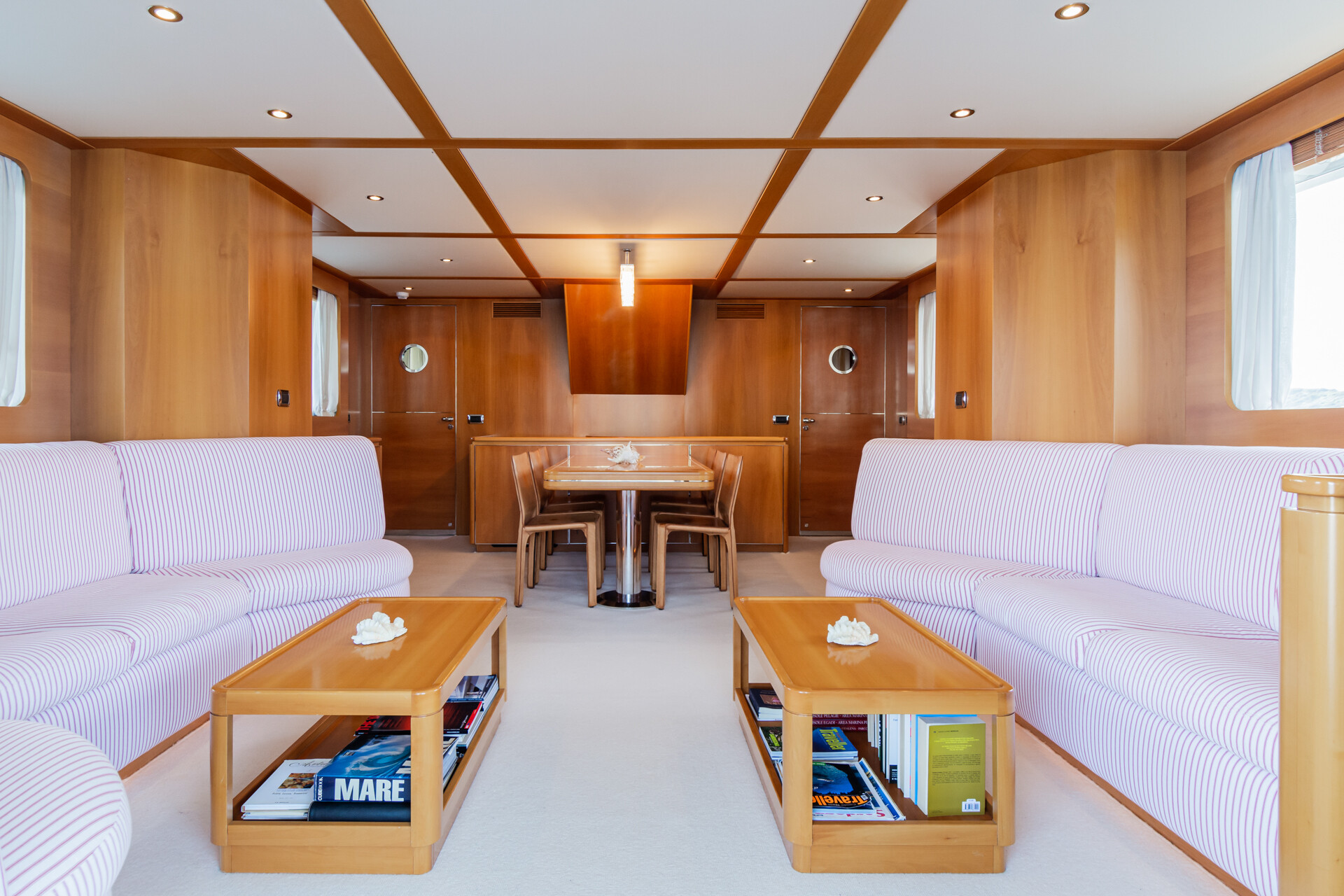 Aboard TEX a ft (28m) luxury motor yacht , built by ROSSINAVI in 2002