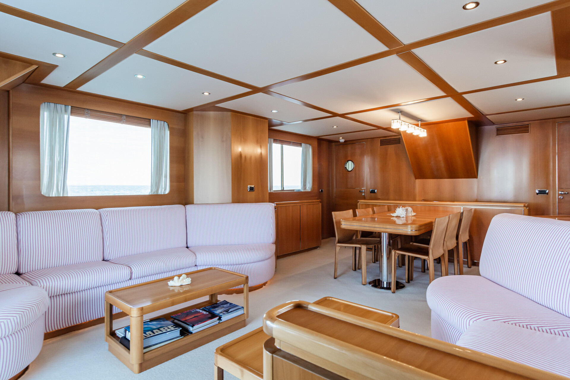 Aboard TEX a ft (28m) luxury motor yacht , built by ROSSINAVI in 2002