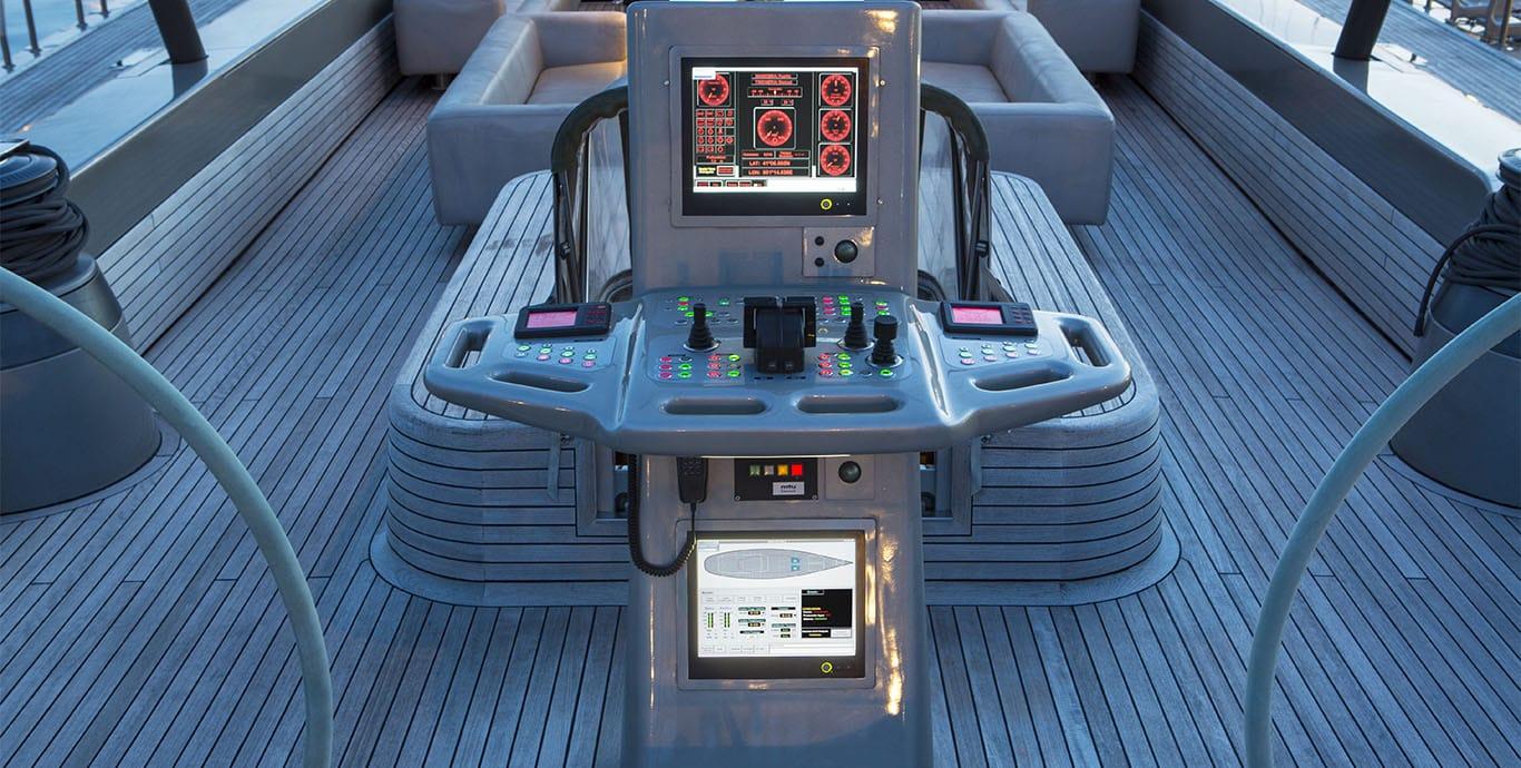 Aboard SYL a 143ft (43.6m) luxury sailing yacht , built by BARCOS DEPORTIVOS in 2003