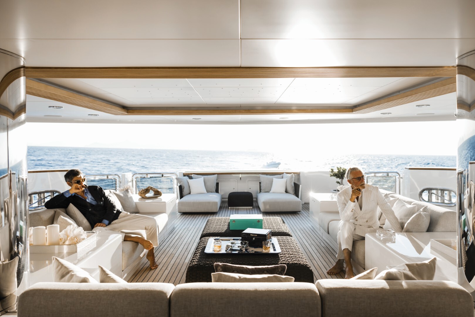 Aboard EMIR a 270ft (82.5m) luxury motor yacht for Sale & Charter available with Fraser Yachts, built by GOLDEN YACHTS in 2004