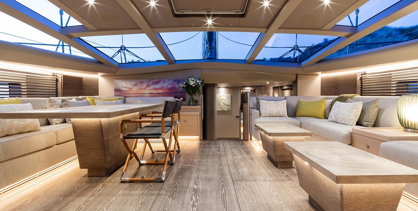 Aboard LIARA a 112ft (34.14m) luxury sailing yacht , built by BALTIC YACHTS in 2019
