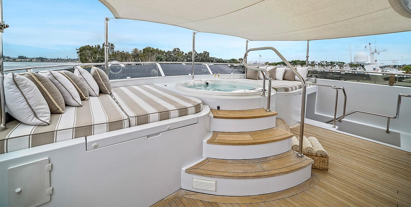 Aboard ARTEMIS a 150ft (45.72m) luxury motor yacht , built by CHRISTENSEN in 2003