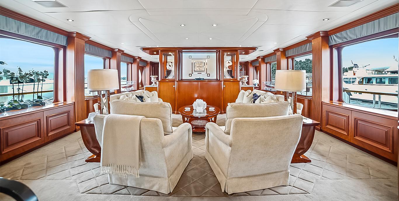 Aboard ARTEMIS a 150ft (45.72m) luxury motor yacht , built by CHRISTENSEN in 2003