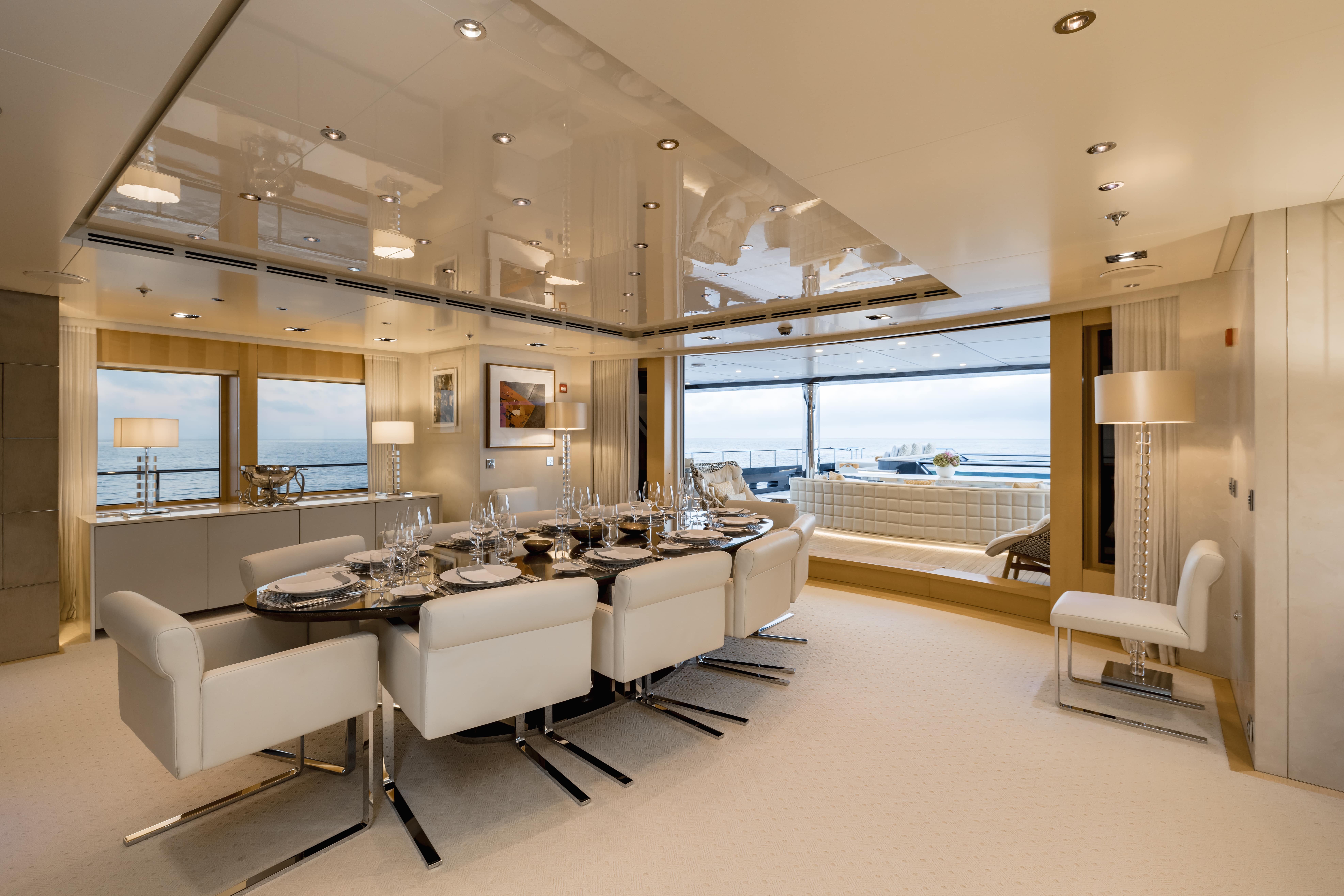 Aboard LOON a 221ft (67.5m) luxury motor yacht , built by ICON YACHTS in 2010