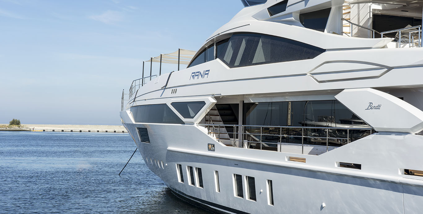 Aboard RANIA a 137ft (42m) luxury motor yacht , built by BENETTI in 2019