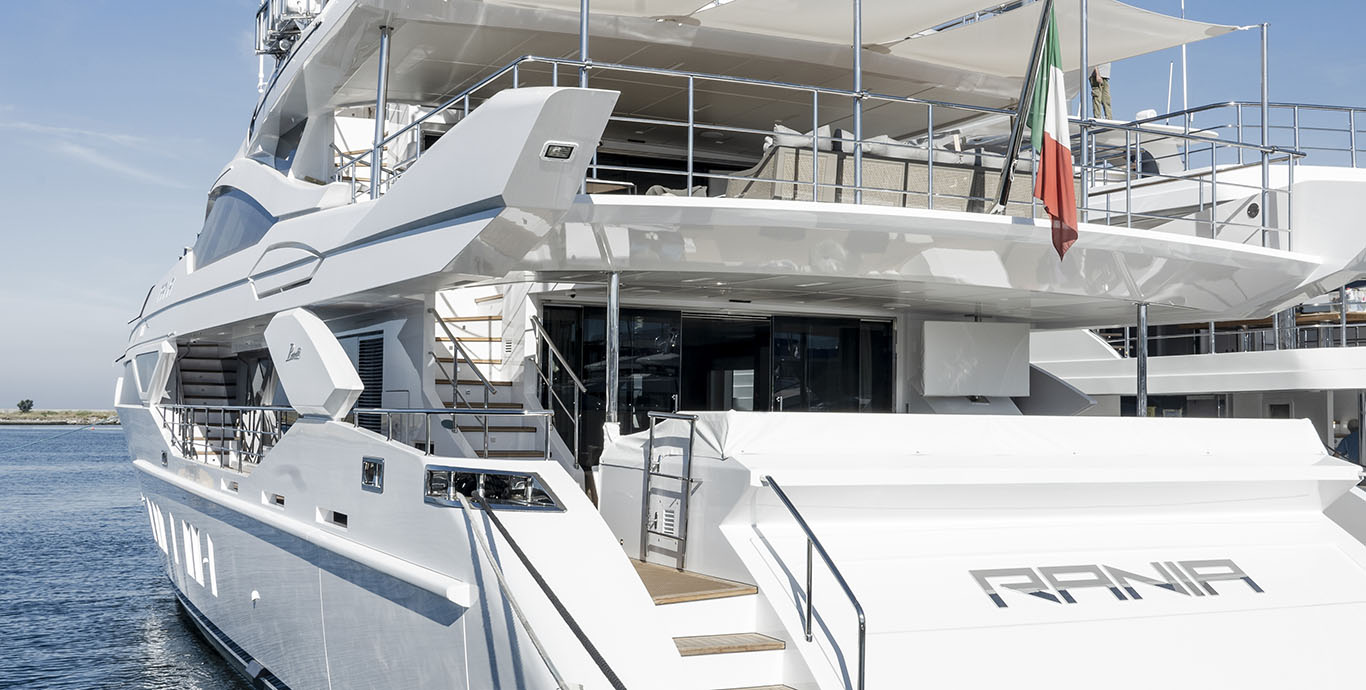 Aboard RANIA a 137ft (42m) luxury motor yacht , built by BENETTI in 2019